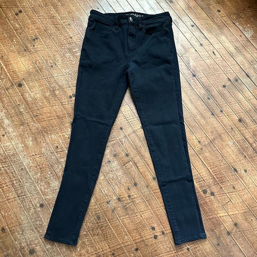 American Eagle hi rise stretchy black normcore 6 jeggings
